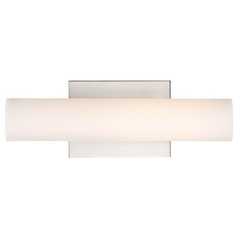 Bend Brushed Nickel LED Vertical Bathroom Light by Nuvo Lighting