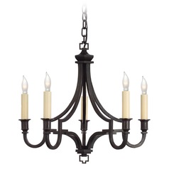 E.F. Chapman Mykonos Chandelier in Aged Iron by Visual Comfort Signature