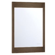 Mogano 36x24-Inch 3CCT LED Mirror in Dark Walnut by Eurofase Lighting
