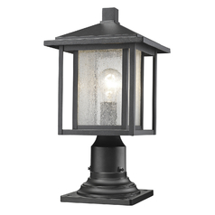 Aspen Black Post Light by Z-Lite