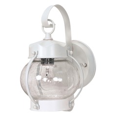 Onion White Outdoor Wall Light by Nuvo Lighting