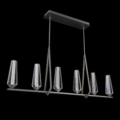 Devotion 6-Light LED Linear Pendant in Satin Nickel by Schonbek Beyond
