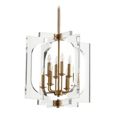 Broadway Aged Brass Pendant by Quorum Lighting