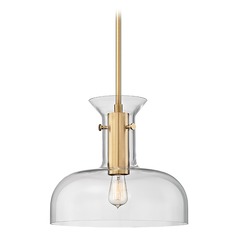 Coffey Aged Brass Pendant by Hudson Valley Lighting