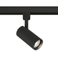 15W LED Cylindrical Track Head in Black by Eurofase Lighting