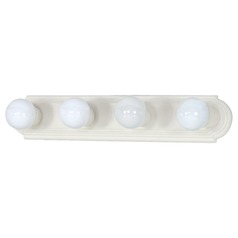 24-Inch Racetrack Vanity Light in Textured White by Nuvo Lighting