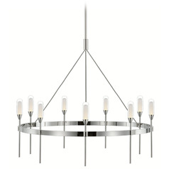 Peter Bristol Overture Medium Chandelier in Nickel by VC Signature