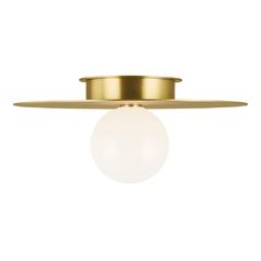 Kelly Wearstler Nodes 17.50-Inch Large Burnished Brass Flush Mount by Visual Comfort Studio