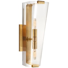 Aerin Alpine Wall Sconce in Antique Brass by Visual Comfort Signature