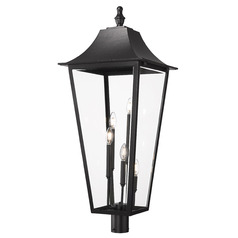 Z-Lite Gannon Black Post Light