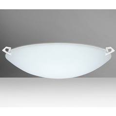 Besa Lighting Sonya Frosted Glass White Flushmount Light