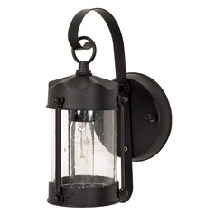 Textured Black Outdoor Wall Light by Nuvo Lighting