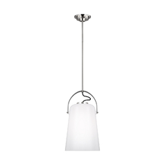 Lauren Ralph Lauren 17.38-Inch Tall Hazel Polished Nickel Pendant by Visual Comfort Studio