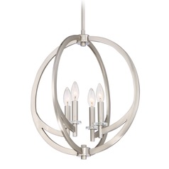Orion Brushed Nickel Pendant by Quoizel Lighting