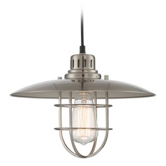 Polished Steel Pendant by Lite Source Lighting