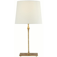 Visual Comfort Signature Collection Dauphine Gilded Iron Table Lamp with Empire Shade