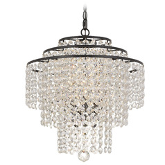 Crystorama Lighting Arielle Dark Bronze Crystal Chandelier