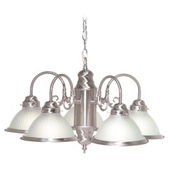 Brushed Nickel Chandelier by Nuvo Lighting