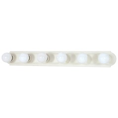 36-Inch Racetrack Vanity Light Textured White by Nuvo Lighting