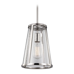 Harrow Pendant in Polished Nickel by Visual Comfort Studio