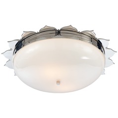 Alexa Hampton Rachel Flush Mount in Polished Nickel by Visual Comfort Signature