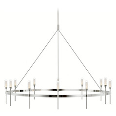 Peter Bristol Overture Grande Chandelier in Nickel by VC Signature