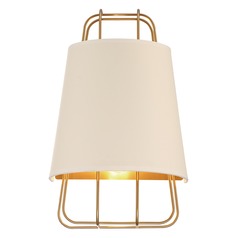 Tura Brass & White Sconce by Eurofase Lighting