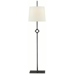 Visual Comfort Signature Collection Cranston Aged Iron Console & Buffet Lamp with Empire Shade