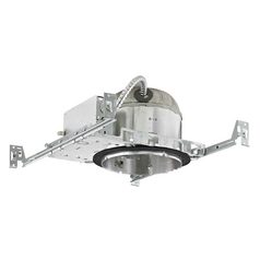 6-Inch New Construction E26 Recessed Shallow Can Light IC & Airtight Flat Ceiling