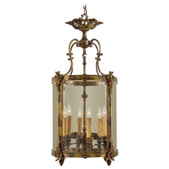 Pendant with Clear Glass in Antique Bronze Patina by Metropolitan Lighting