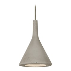 Besa Lighting Gala Bronze LED Pendant with Tan Concrete Shade