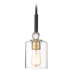 Edison Bulb Pendant Bronze with Brass 5-Inch by Minka Lavery