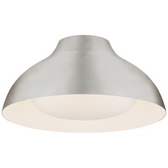 Aerin Agnes 15-Inch Flush Mount in Silver Leaf by Visual Comfort Signature