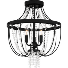 Adelaide Semi-Flush Mount in Matte Black by Quoizel Lighting