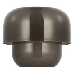 Bolete Small Table Lamp in Seeded Smoke by Visual Comfort Modern