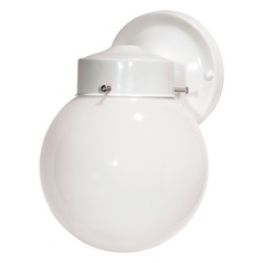 Gloss White Outdoor Wall Light by Nuvo Lighting