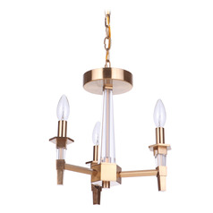 Tarryn Satin Brass Chandelier by Craftmade Lighting