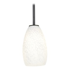 Modern Mini Pendant with White Glass by Access Lighting
