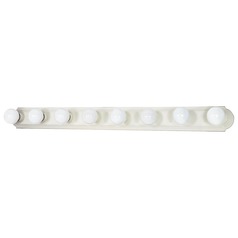 48-Inch Racetrack Vanity Light Textured White by Nuvo Lighting
