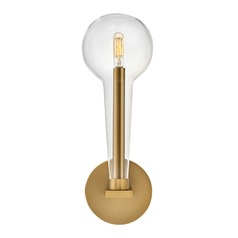 Alchemy 15.75-Inch Wall Sconce in Lacquered Brass by Hinkley Lighting