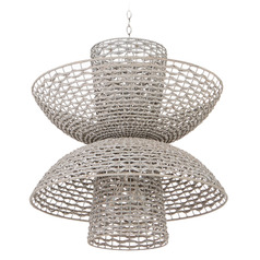 Cyan Design Masada Pale Grey and Nickel Chandelier