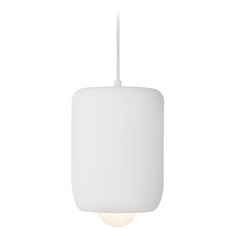Kuzco Lighting Hayden Antique White LED Mini-Pendant Light with Globe Shade