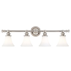 Weston 4-Light Bath Light in Polished Nickel by Hudson Valley Lighting