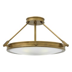Collier 22-Inch Heritage Brass Semi-Flush Mount by Hinkley Lighting