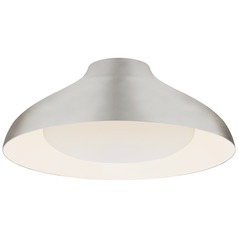 Aerin Agnes 18-Inch Flush Mount in Silver Leaf by Visual Comfort Signature