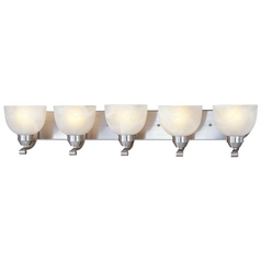 5-Light Bathroom Light in Brushed Nickel by Minka Lavery