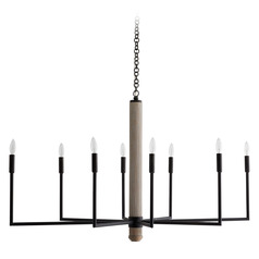 Orlando 48-Inch Chandelier in Blackened Iron by Arteriors Home