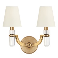 Dayton Aged Brass Sconce by Hudson Valley Lighting