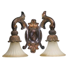 Madeleine Corsican Gold Bathroom Light by Quorum Lighting