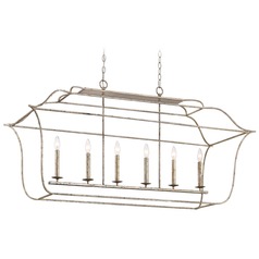 Gallery Century Silver Leaf Linear Light by Quoizel Lighting